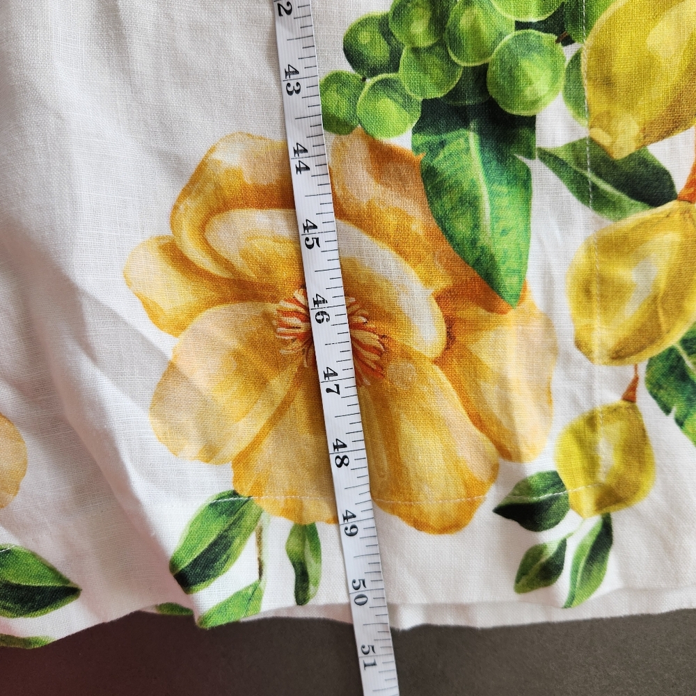 Farm Rio Linen Picnic Flowers Maxi Dress Size XXS NWT Off White $298 - Picture 14 of 14